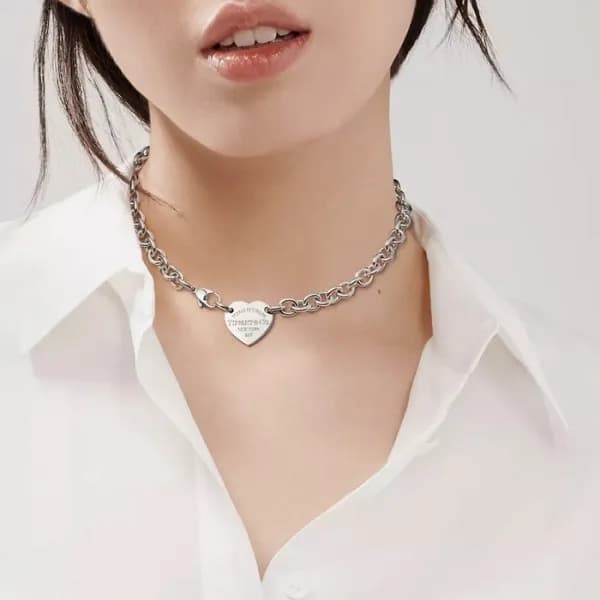 티파니 여성 화이트 골드 목걸이 - Tiffany Womens White Gold Neck… - 1