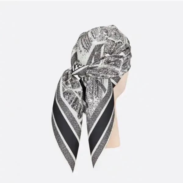 디올 여성 블랙 스카프 - Dior Womens Black Scarf - di872x - 1
