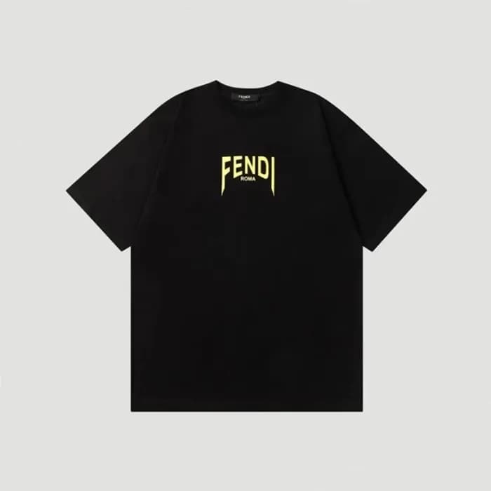 펜디 남성 블랙 크루넥 반팔티 - Fendi Mens Black Tshirts - fec2… - 1