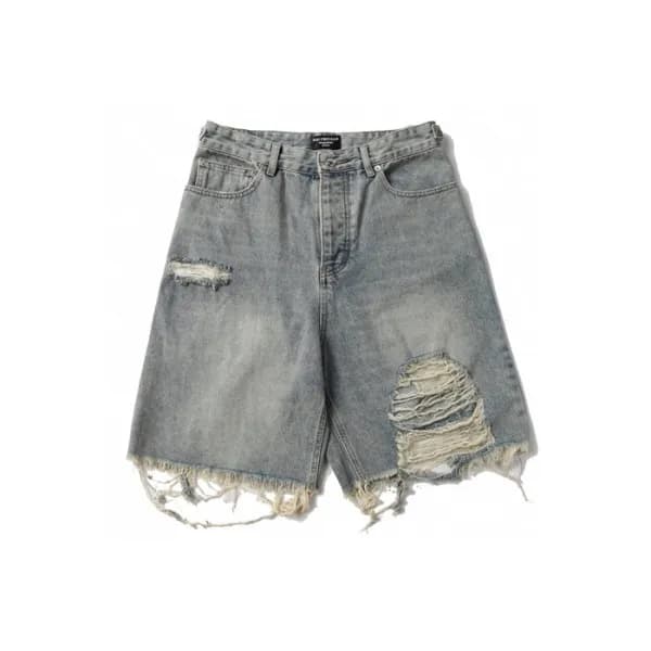 발렌시아가 남성 블루 반바지 - Balenciaga Mens Blue Half-pants … - 1