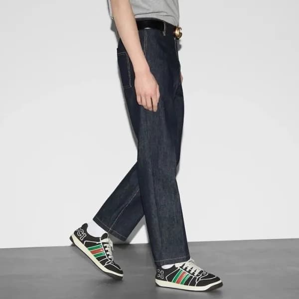 구찌 남성 블랙 스니커즈 - Gucci Mens Screener Sneakers - gus… - 1