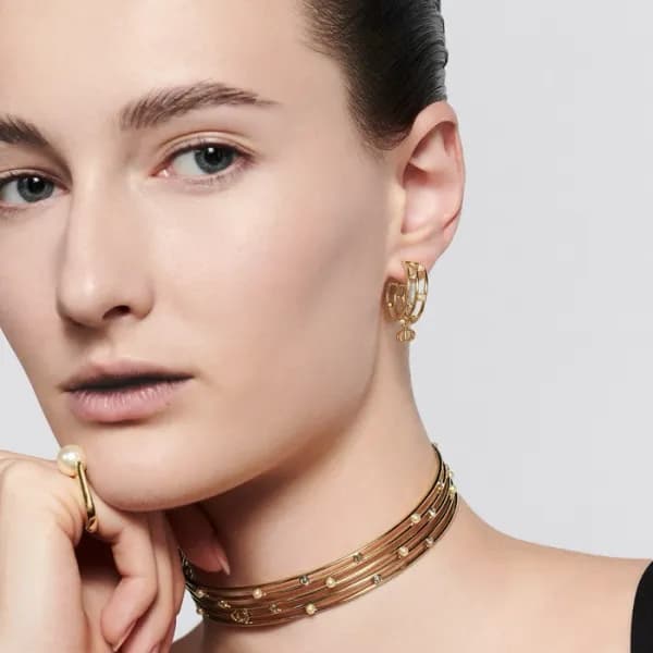 디올 여성 골드 이어링 - Dior Womens Gold Earrings - acc2149… - 1