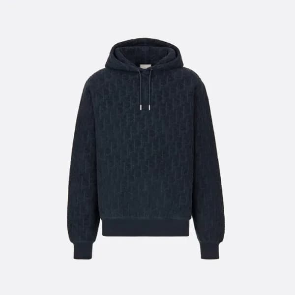 디올 남/녀 네이비 후드티 - Dior Unisex Navy Hoodie - dic1956… - 1