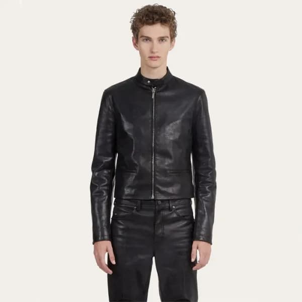 페라가모 남성 가죽 재킷 - Ferragamo Mens Leather Jacket - fe…