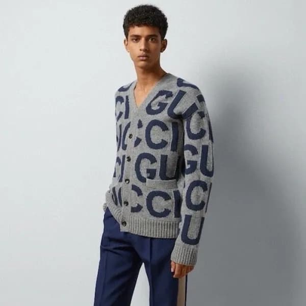 구찌 남성 브이넥 가디건 - Gucci Mens V-neck Cardigan - guc45… - 1