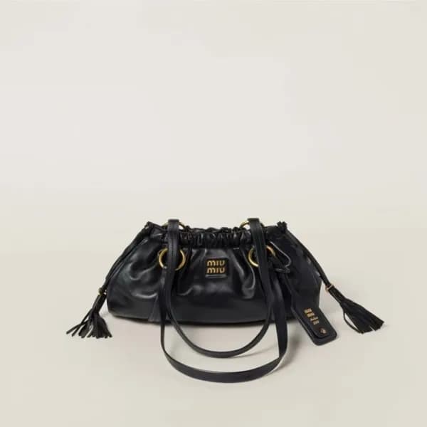 미우미우 여성 가죽 숄더백 - Miumiu Womens Leather Bag - mib48… - 1