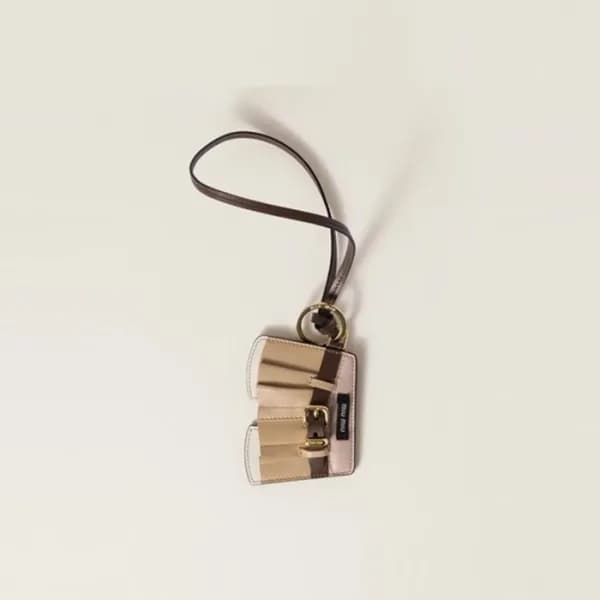 미우미우 여성 골드 키링 - Miumiu Womens Gold Key Ring - acc3… - 1