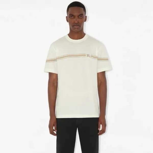 버버리 남성 라운드 반팔 티셔츠 - Burberry Mens Round Tshirt - b… - 1