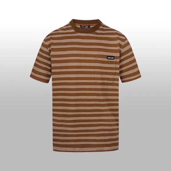 미우미우 남성 라운드 반팔 티셔츠 - Miumiu Mens Round Tshirt - mi… - 1