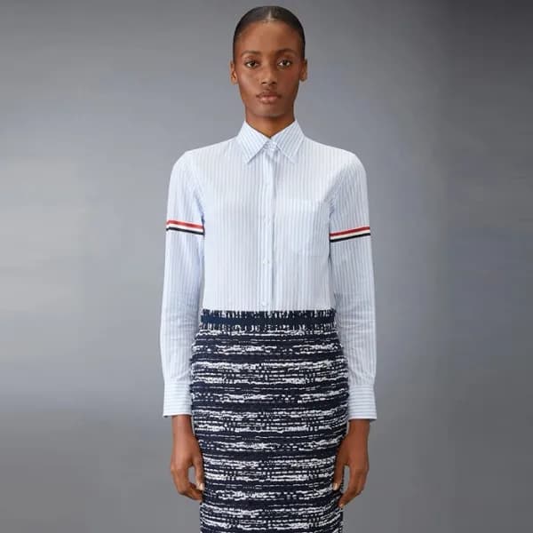 톰브라운 여성 클래식 셔츠 - Thom Browne Womens Dress Shirts -… - 1