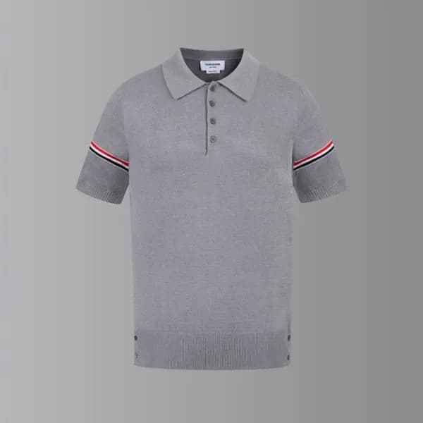 톰브라운 남성 폴로 반팔티 - Thom Browne Mens Polo Tshirt - th… - 1