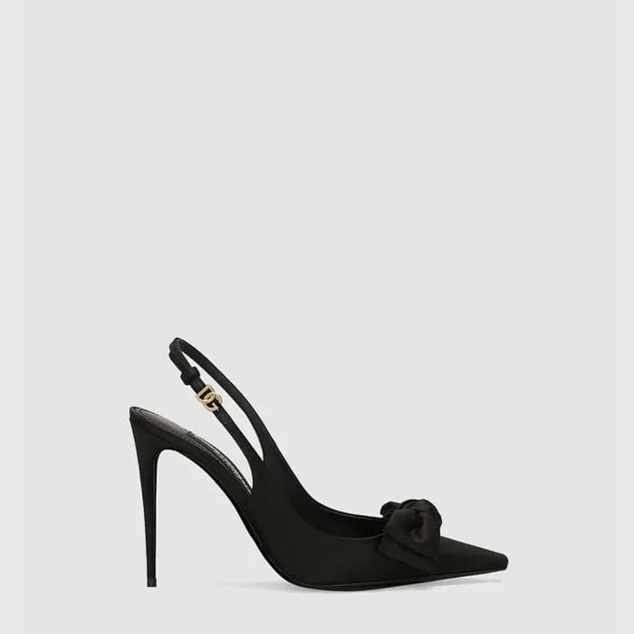 돌체앤가바나 여성 리본 새틴 슬링백 - Dolce&Gabbana Womens Satin S… - 1