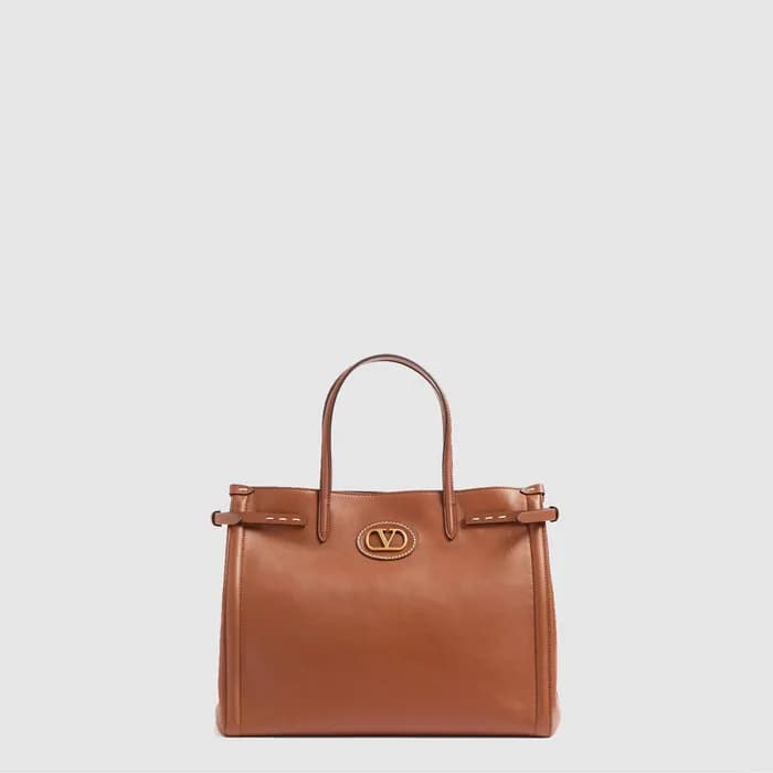 발렌티노 여성 가라바니 앙티브 미디엄 카프스킨 쇼퍼백 - Valentino Womens G… - 1