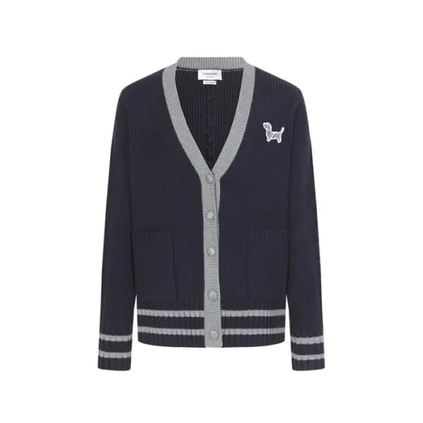 톰브라운 남성 브이넥 가디건 - Thom Browne Mens V-neck Cardigan… - 1