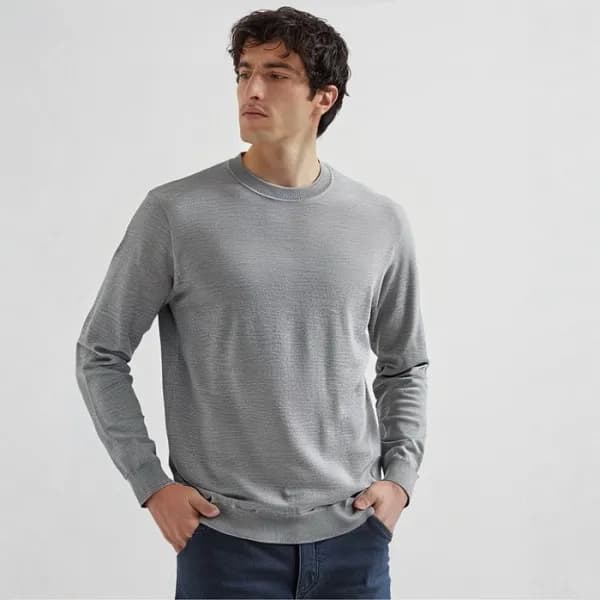 브루넬로쿠치넬리 남성 라운드 니트 - Brunello Cucinelli Mens Round… - 1
