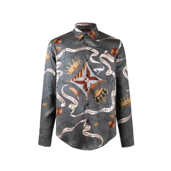 루이비통 남성 실크 셔츠 - Louis vuitton Mens Dress Shirts - … - 1