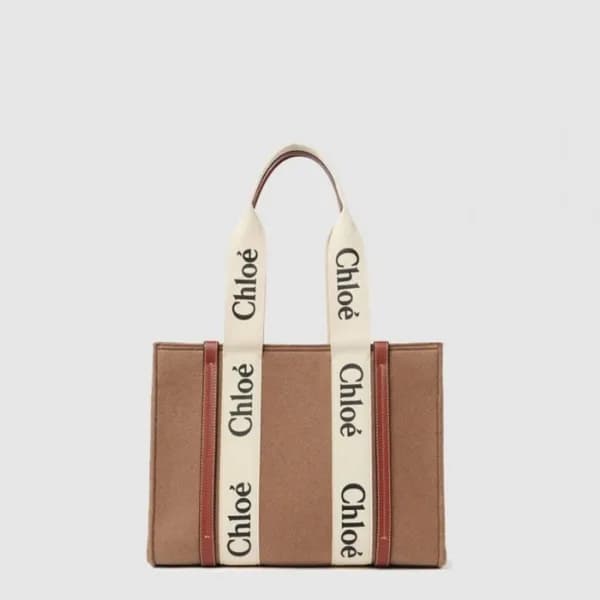 끌로에 여성 우디 토트 백 미듐 - Chloe Womens Woody Tote Bag Me… - 1