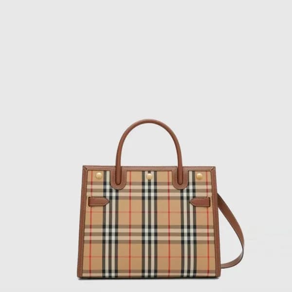버버리 여성 미디엄 체크 백 - Burberry Womens Medium Check Bag… - 1