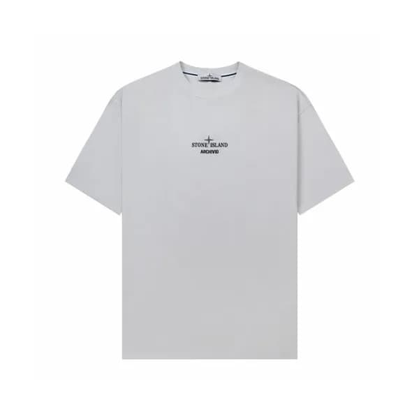 스톤아일랜드 남성 라운드 반팔 티셔츠 - Stone Island Mens Round Tsh… - 1