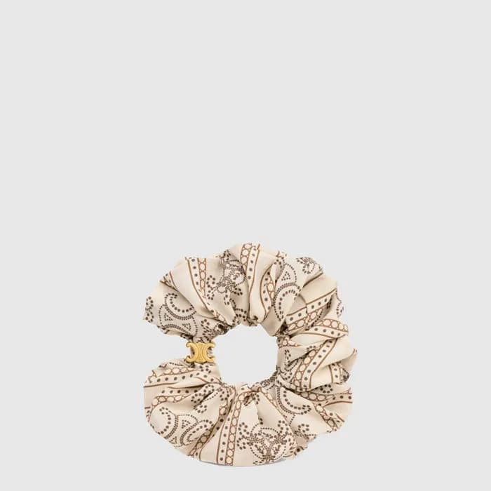 셀린느 여성 미니 트리옹프 스크런치 - Celine Womens Mini Triomphe Scrunchie - acc10460x - 1