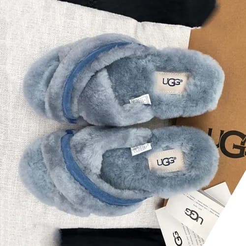 UGG 2018 LADIES LEATHER SLIPPER - UGG 여성 레더 어그 털슬리… - 1