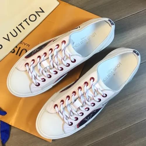 LOUIS VUITTON 2018 MENS LEATHER SKEAKERS - 루이비통 남성… - 1