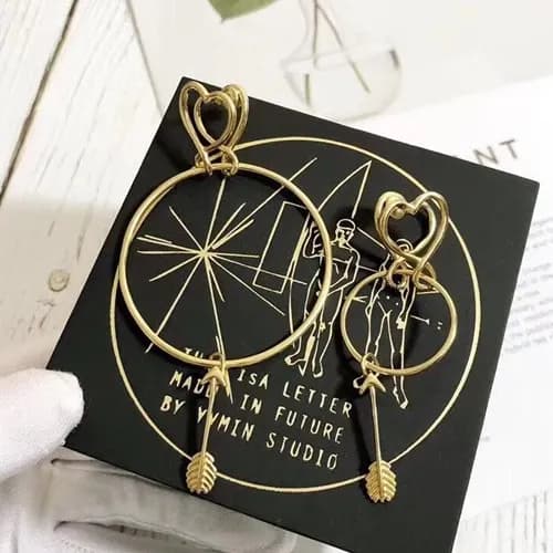 GIVENCHY Yellow Gold Earring - 지방시 여성용 18k도금 옐로우… - 1
