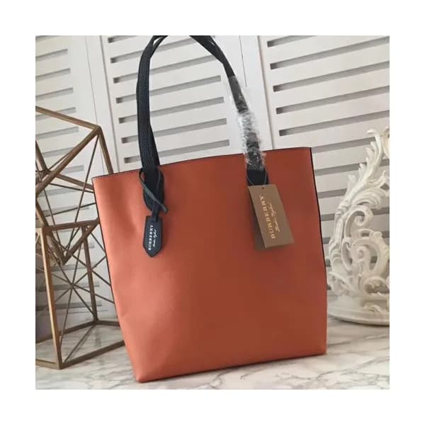 Burberry Leather Tote Shoulder Shopper Bag, 30cm -… - 1