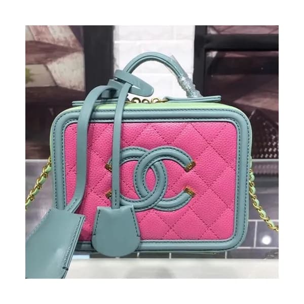 Chanel 2019 Leather Women Tote Shoulder Bag ,17CM … - 1