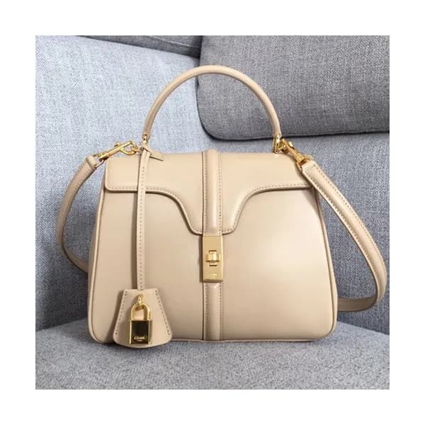 Celine 16 Leather Small Tote Shoulder Bag,23CM - 셀… - 1