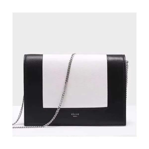 Celine Leather Frame WOC Chain Shoulder Bag,20CM -… - 1