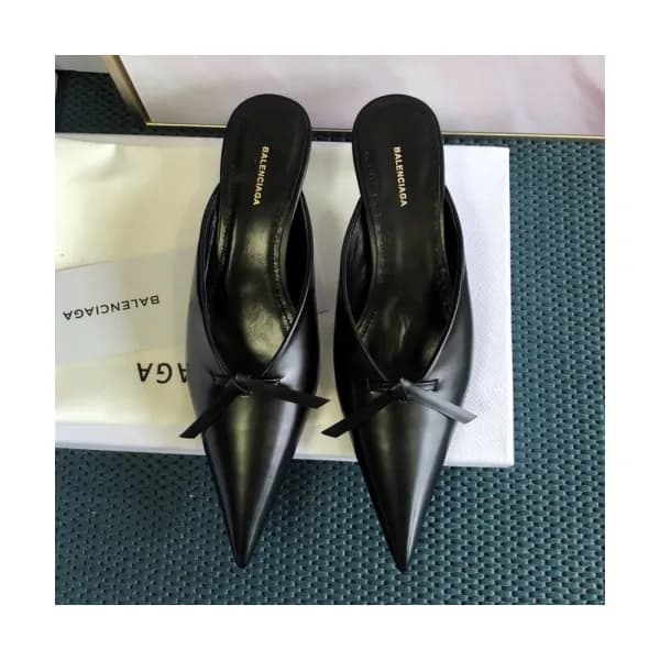 Balenciaga 2019 Womens Ribbon Leather Bloafer - 발렌… - 1
