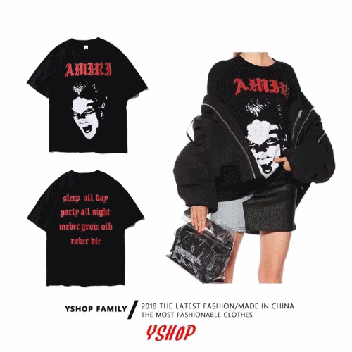 Amiri 2019 Mm/Wm Lost Boy Logo Cotton Short Sleeve… - 1