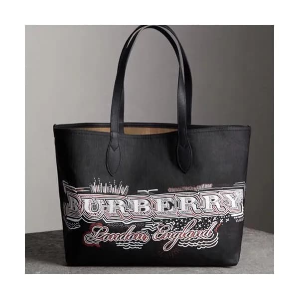 Burberry 2019 Reversible Tote Shoulder Shopper Bag… - 1