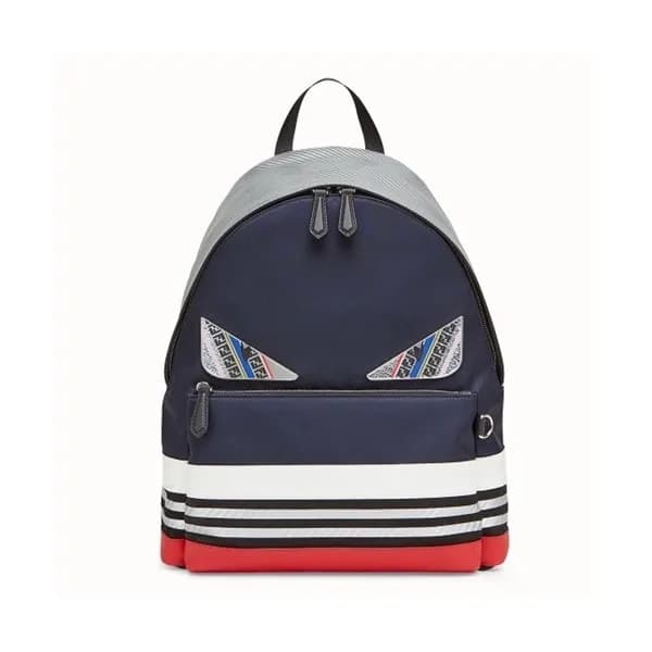 Fendi 2019 Nylon&Leather Bag Bugs Back Pack ,38CM … - 1