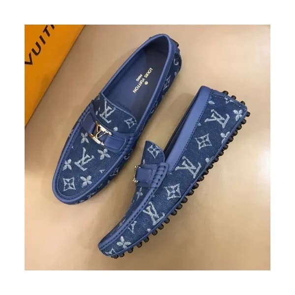 Louis Vuitton 2019 Mens Initial Metal Logo Denim L… - 1