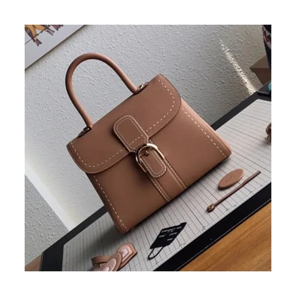 Delvaux 2019 Leather Tote Shoulder Bag,28 CM - 델보 … - 1