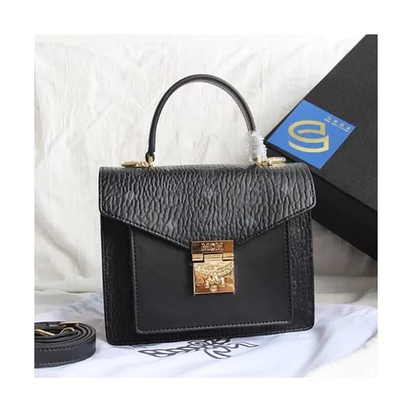 MCM 2019 Patricia Visetos Tote Shoulder Bag,21cm -… - 1