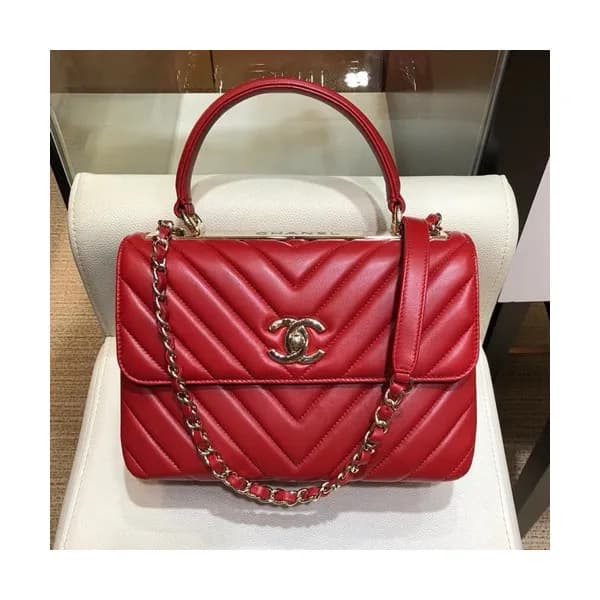Chanel 2019 Woman Leather Chain Tote Shoulder Bag,… - 1