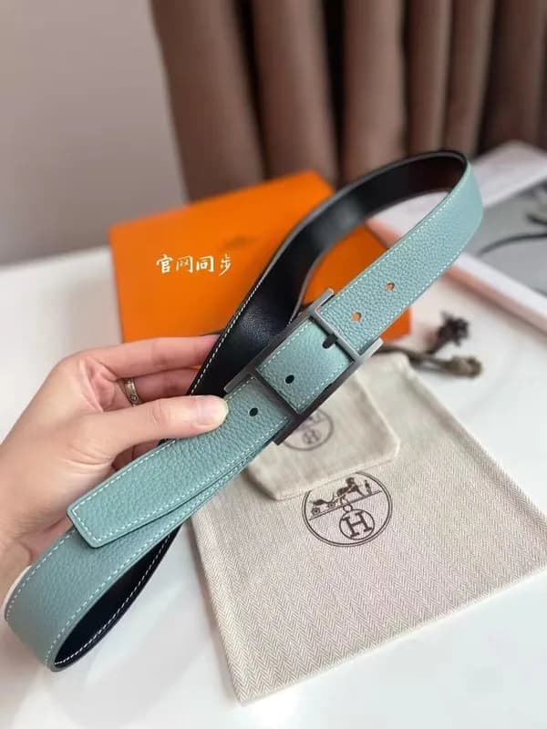 Hermes 2022 Mens Leather Belt - 에르메스 2022 남성용 레더 벨… - 1