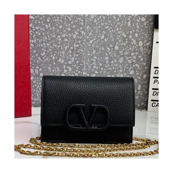 Valentino 2019 Leather Vsling Shoudler Cross Bag,1… - 1
