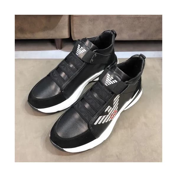 Armani 2019 Mens Leather Sneakers - 알마니 2019 남성용 … - 1