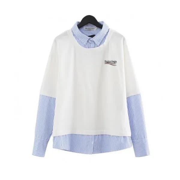 Balenciaga 2019 Mm/Wm Logo Oversize Cotton shirt -… - 1