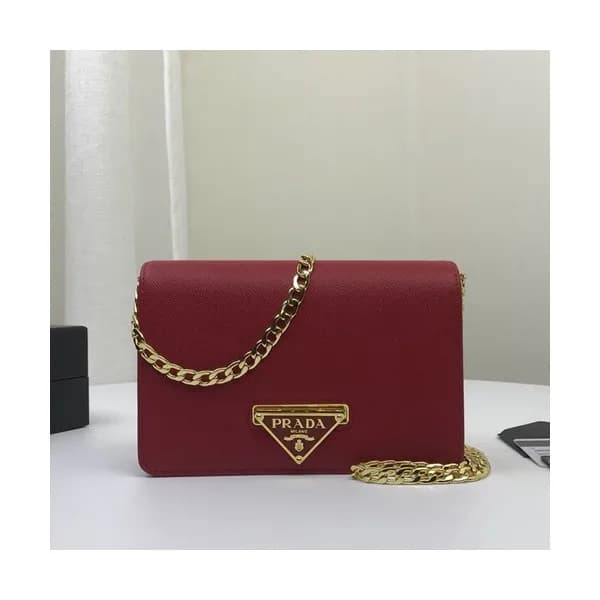 Prada 2020 Leather Chain Shoulder Cross Bag ,18C… - 1