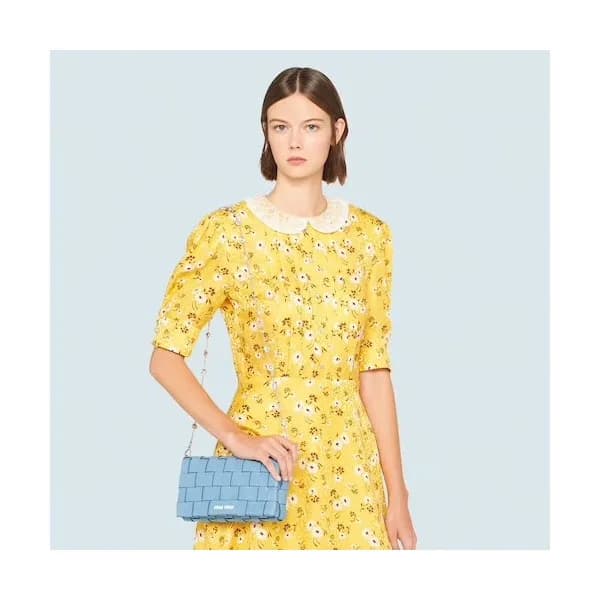 MiuMiu 2020 Leather Shoulder Cross Bag,22cm - 미우미우… - 1