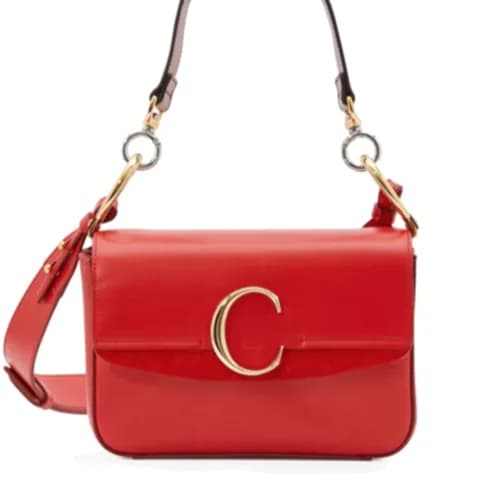 Chole 2020 C Leather Tote Shoulder Bag, 24cm - 끌로… - 1
