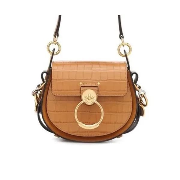 Chole 2020 Tess Leather Shoulder Bag, 20.5cm - 끌로… - 1