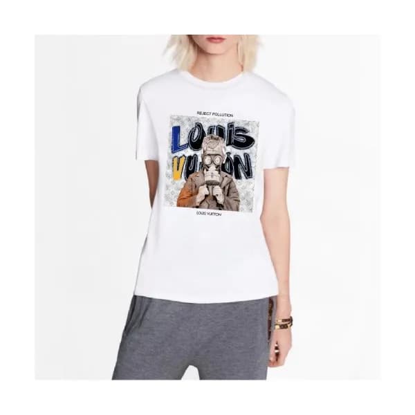 Louis vuitton 2020 Mm/Wm Logo Silket Short Sleeved… - 1