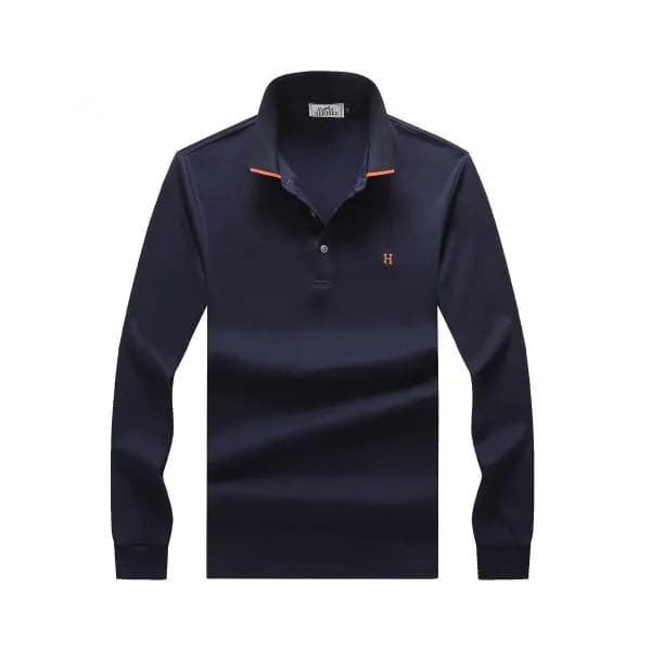 Hermes 2020 Mens Crew-neck Casual Cotton Tshirts- … - 1