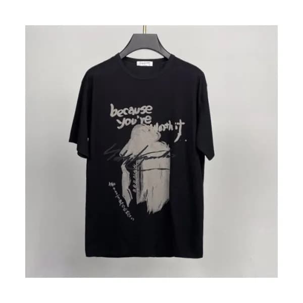 [요지야마모토]Y-3 2021 Mens Logo Basic Cotton Short Slee… - 1